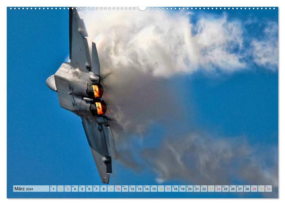 Air show - be free (CALVENDO Premium Wall Calendar 2024) 