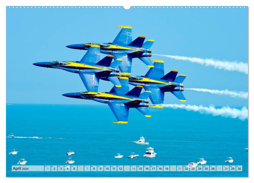 Air show - be free (CALVENDO Premium Wall Calendar 2024) 