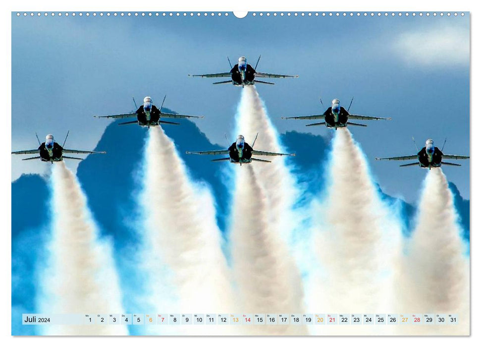 Air show - be free (CALVENDO Premium Wall Calendar 2024) 