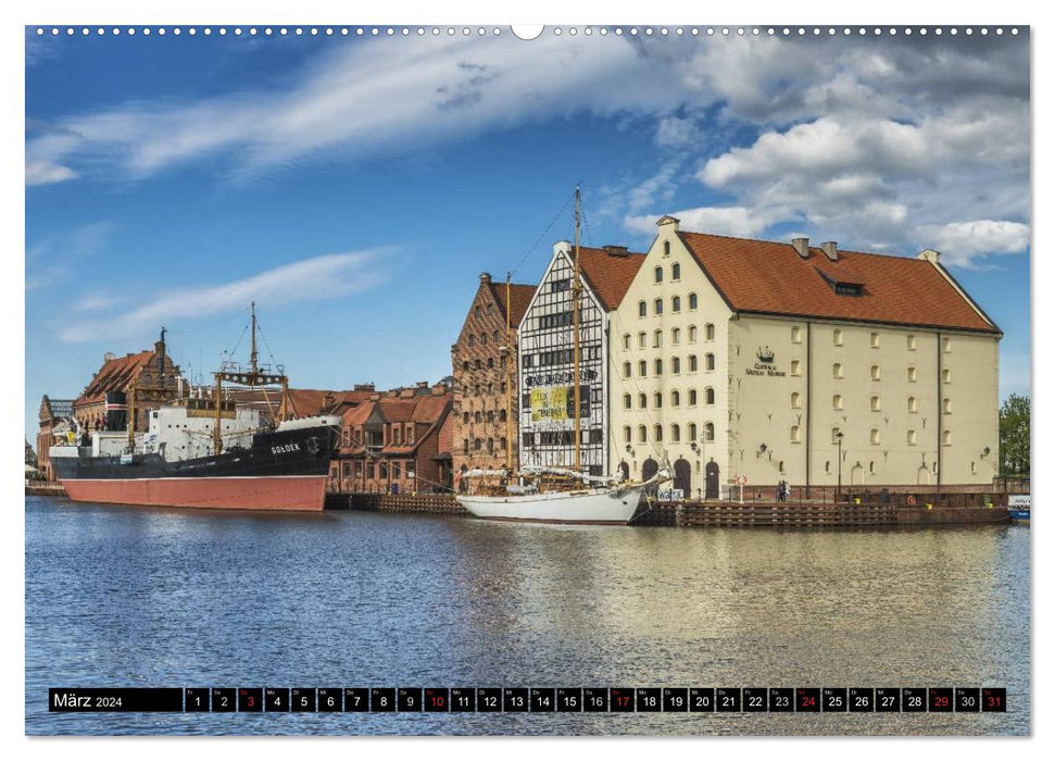 Un week-end à Gdansk (Calendrier mural CALVENDO Premium 2024) 