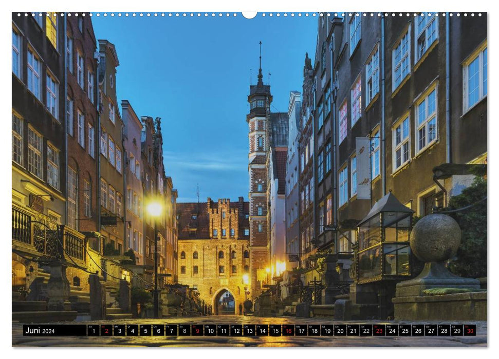 Un week-end à Gdansk (Calendrier mural CALVENDO Premium 2024) 