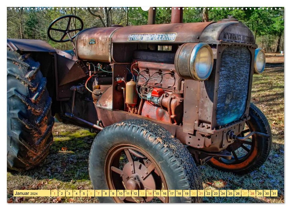 Tractors - game over (CALVENDO wall calendar 2024) 