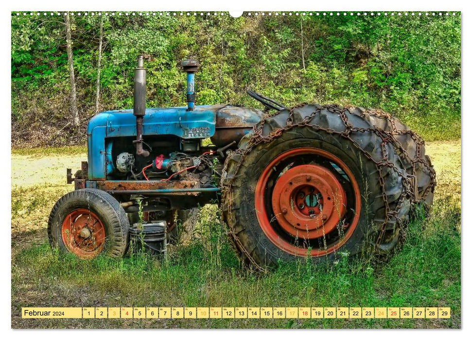 Tractors - game over (CALVENDO wall calendar 2024) 