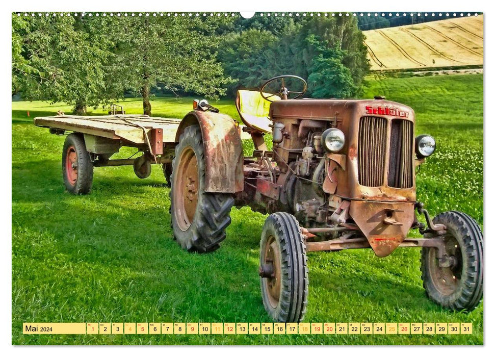 Tractors - game over (CALVENDO wall calendar 2024) 