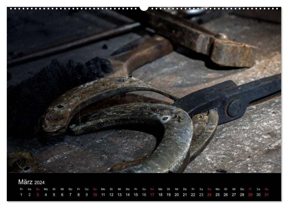 Farrier - Impressions of an old craft (CALVENDO Premium Wall Calendar 2024) 