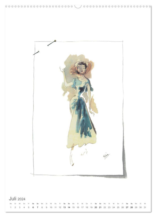 FIGURINES 2024 - Mode de 1949 - Originals d'Elina Ruffinengo (Calendrier mural CALVENDO Premium 2024) 
