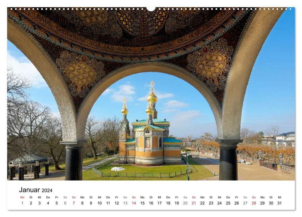 Darmstadt in focus (CALVENDO wall calendar 2024) 