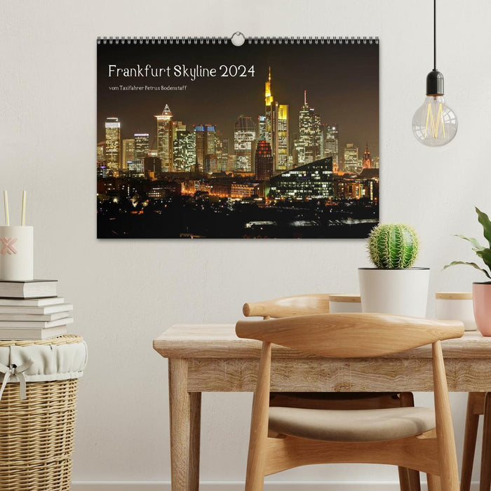 Frankfurt Skyline von Petrus Bodenstaff (CALVENDO Wandkalender 2024)