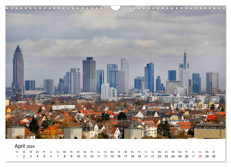 Frankfurt skyline by Petrus Bodenstaff (CALVENDO wall calendar 2024) 