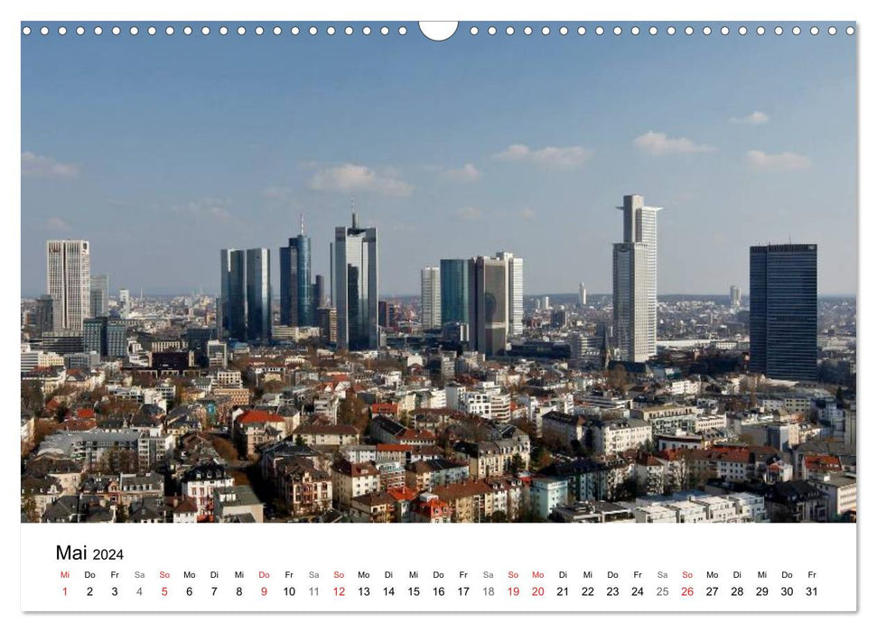 Frankfurt Skyline von Petrus Bodenstaff (CALVENDO Wandkalender 2024)