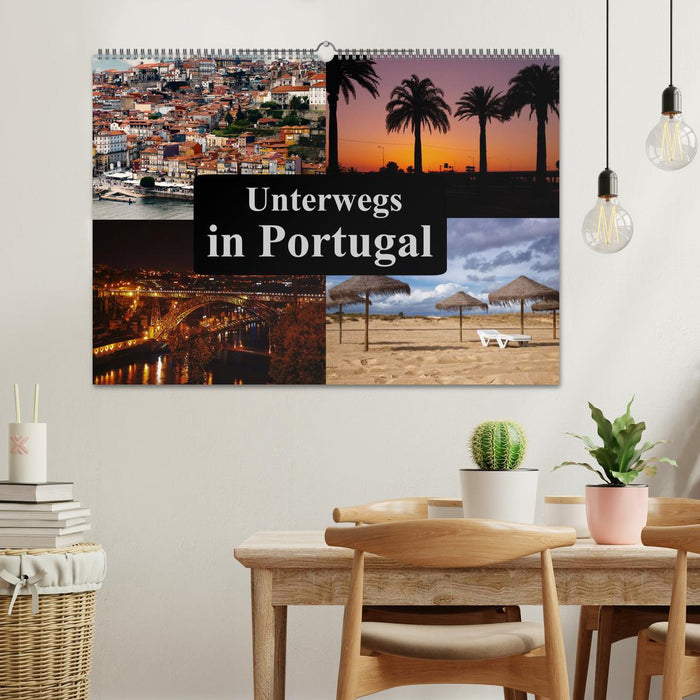Sur la route au Portugal (Calendrier mural CALVENDO 2024) 