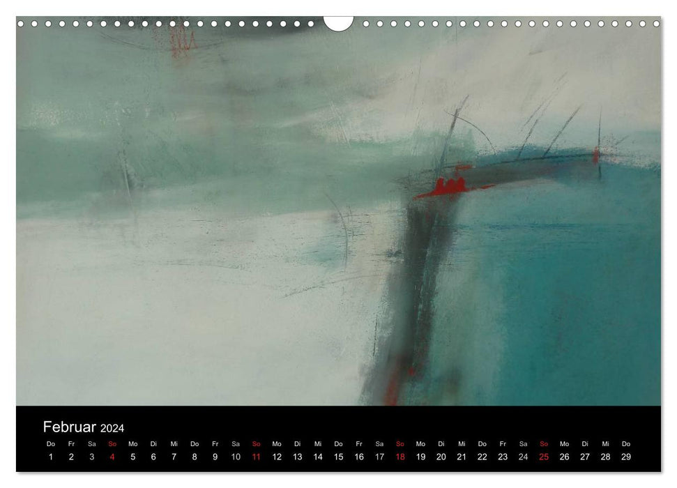 Farbspuren - Kunstkalender (CALVENDO Wandkalender 2024)