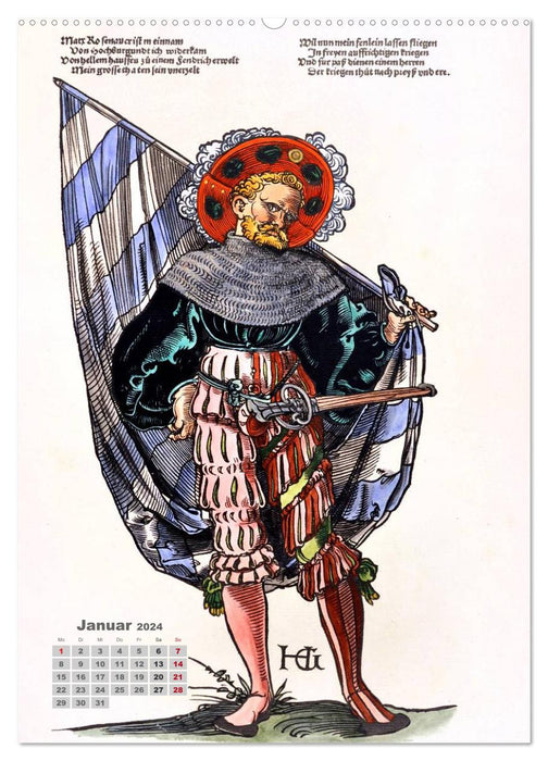 Landsknechte und Soldaten: Historische Uniformen (CALVENDO Wandkalender 2024)