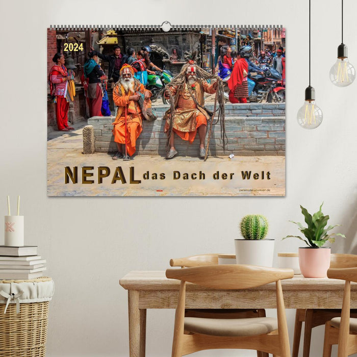 Népal - le toit du monde (calendrier mural CALVENDO 2024) 