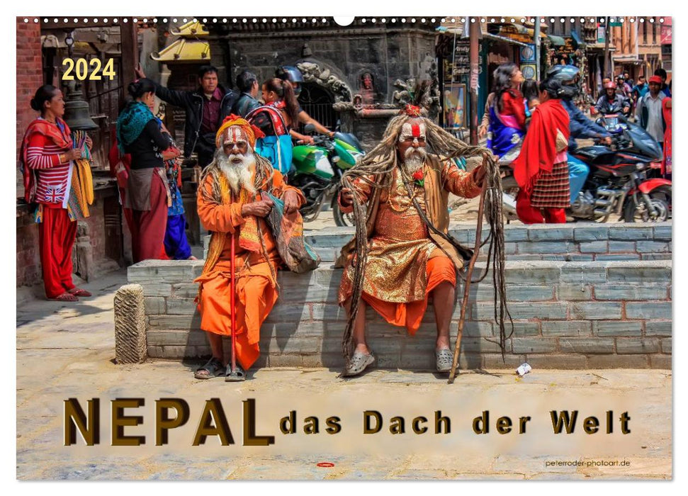 Nepal - das Dach der Welt (CALVENDO Wandkalender 2024)