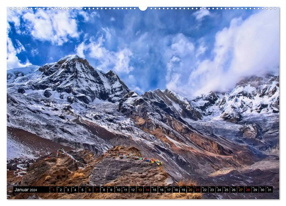 Nepal - das Dach der Welt (CALVENDO Wandkalender 2024)