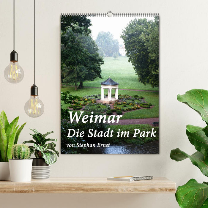 Weimar - La ville dans le parc (Calendrier mural CALVENDO 2024) 