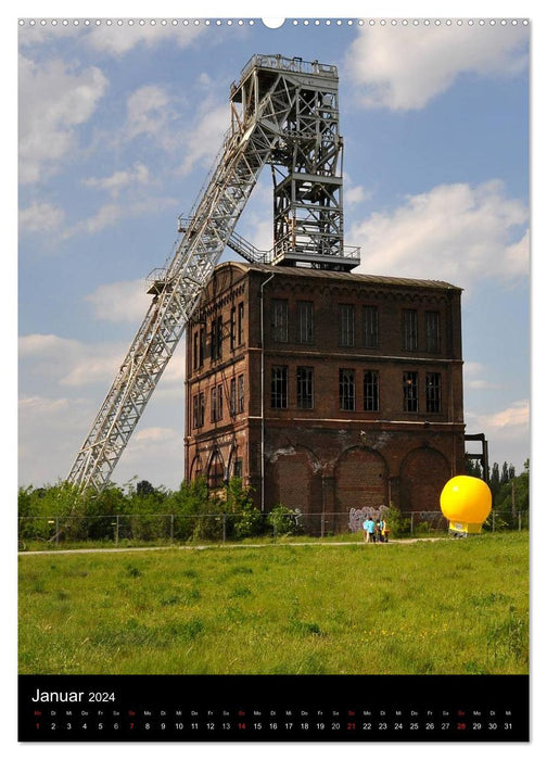 Fördertürme im Ruhrgebiet (CALVENDO Wandkalender 2024)