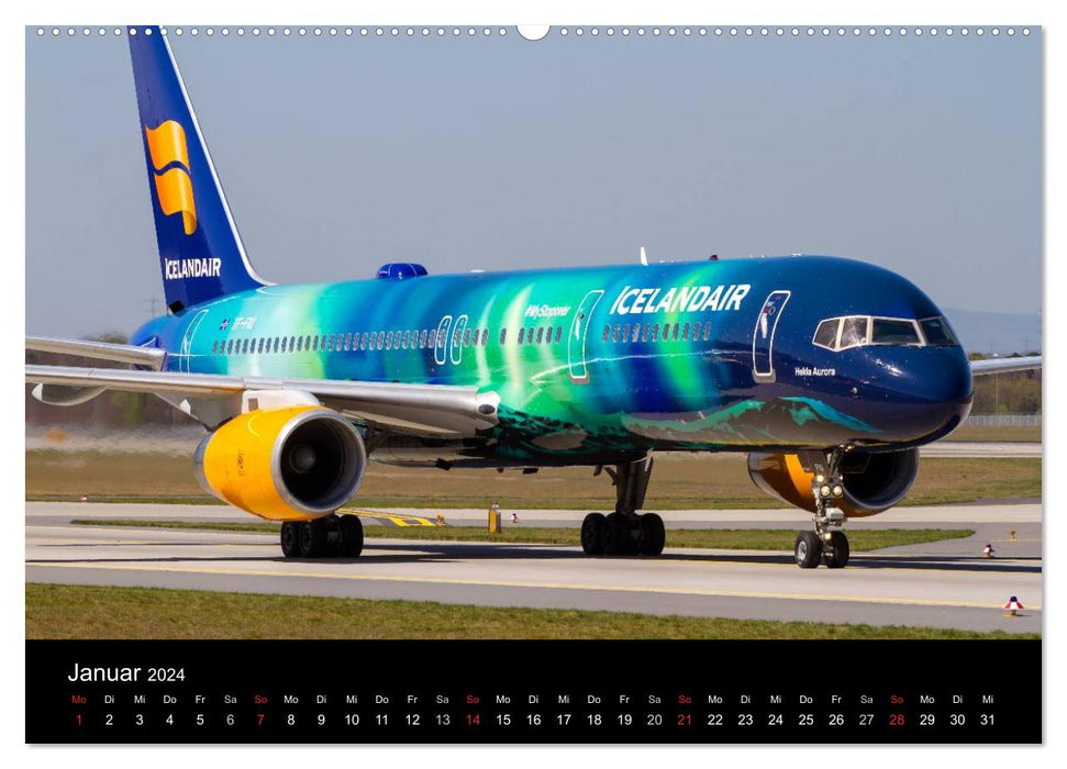 Beauty of Airplanes (CALVENDO Wall Calendar 2024) 