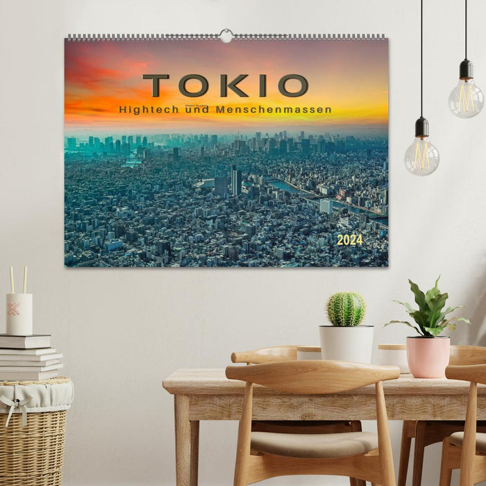 Tokio - Hightech und Menschenmassen (CALVENDO Wandkalender 2024)
