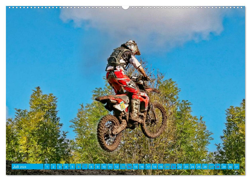 Motocross - with full risk (CALVENDO Premium Wall Calendar 2024) 