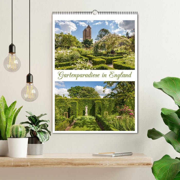 Garden paradises in England (CALVENDO wall calendar 2024) 