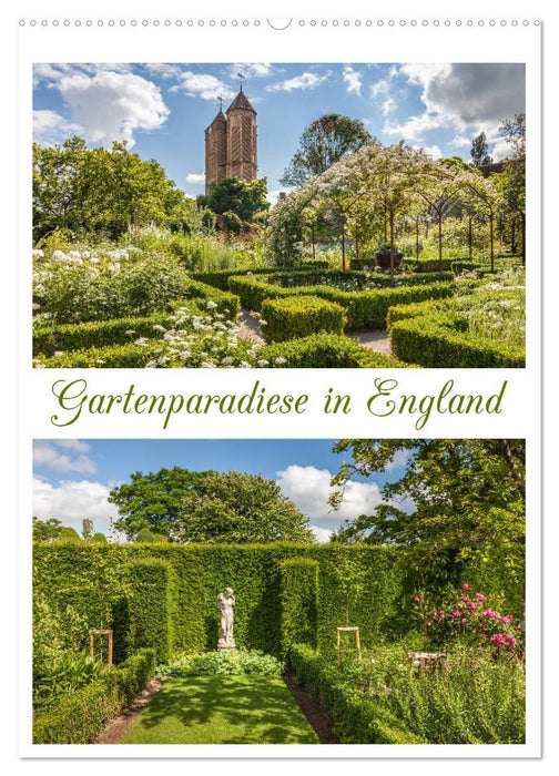 Garden paradises in England (CALVENDO wall calendar 2024) 