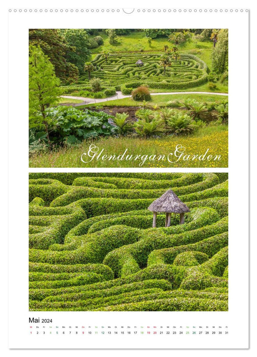 Gartenparadiese in England (CALVENDO Wandkalender 2024)