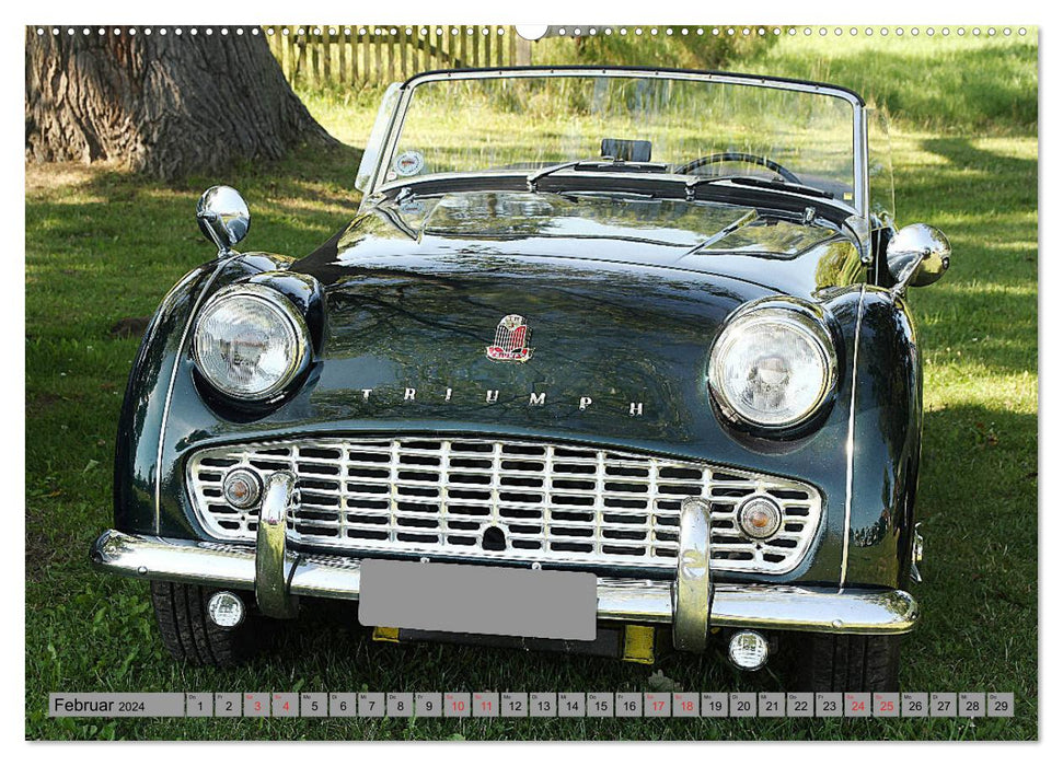 Topless classic car (CALVENDO wall calendar 2024) 