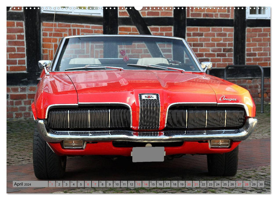 Topless classic car (CALVENDO wall calendar 2024) 