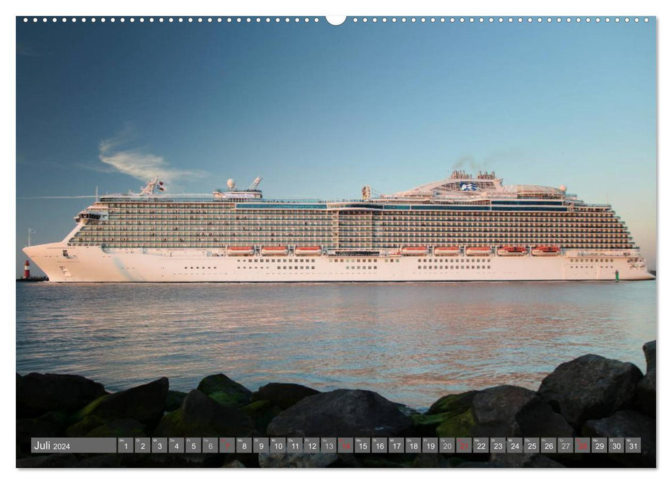 Cruise Warnemünde (CALVENDO Premium Wall Calendar 2024) 