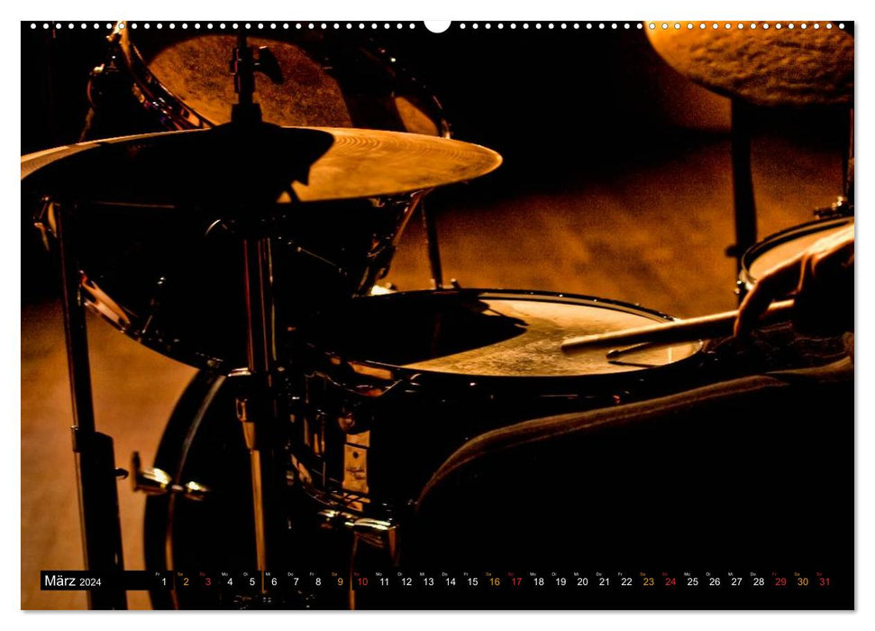 Schlagzeug - einfach cool (CALVENDO Premium Wandkalender 2024)