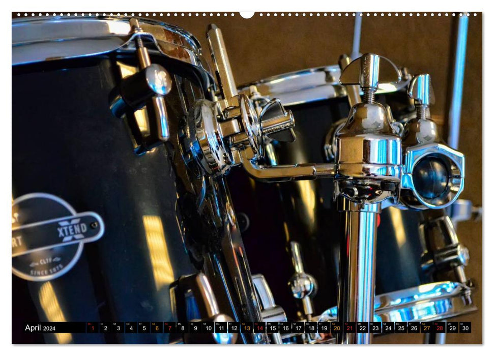 Schlagzeug - einfach cool (CALVENDO Premium Wandkalender 2024)