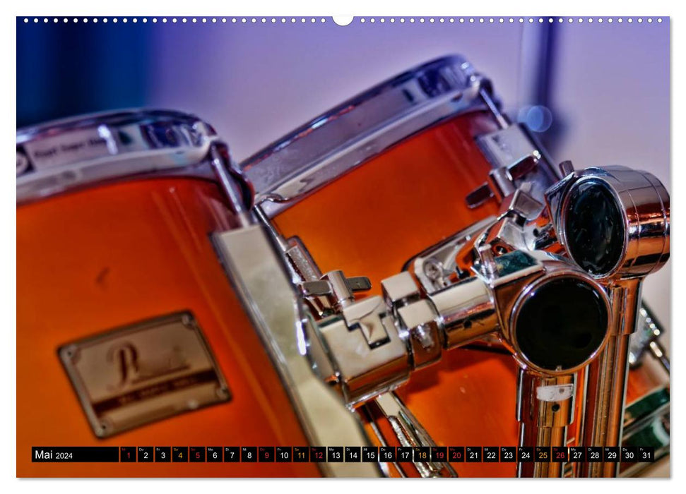 Drums - simply cool (CALVENDO Premium Wall Calendar 2024) 