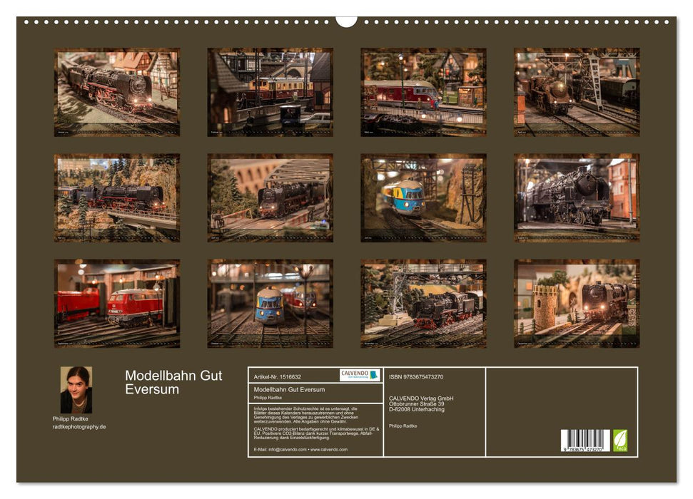 Gut Eversum model railway (CALVENDO wall calendar 2024) 