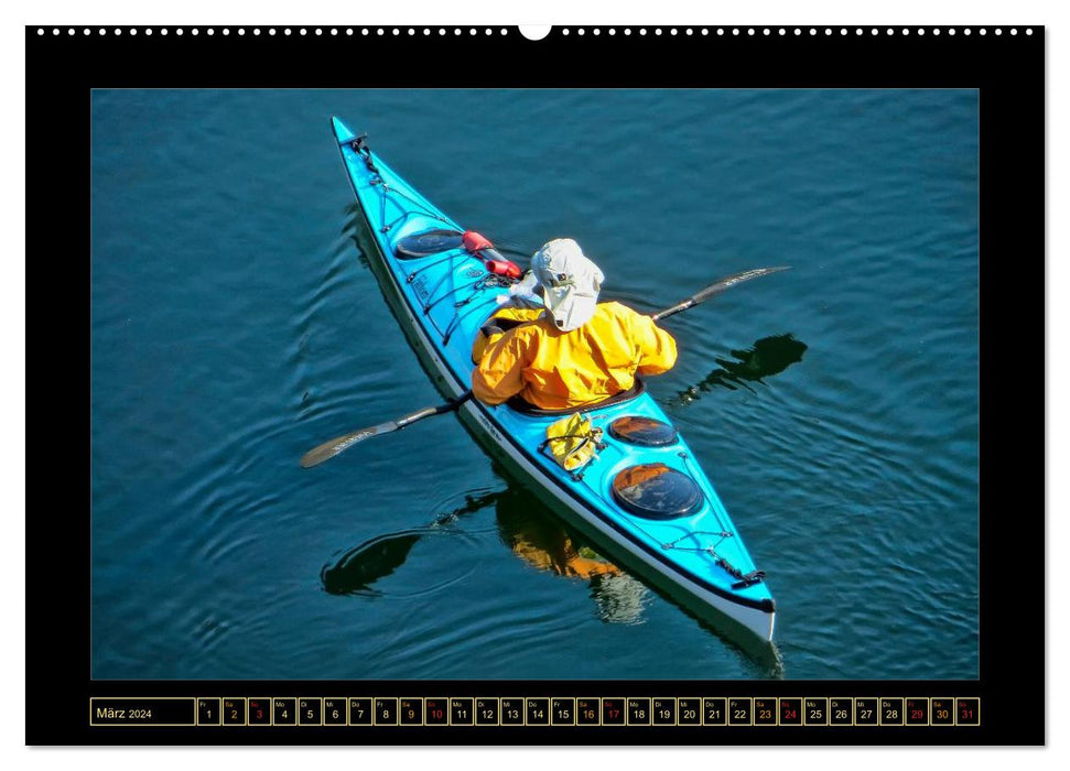 Kajak - Abenteuer und Entspannung (CALVENDO Premium Wandkalender 2024)