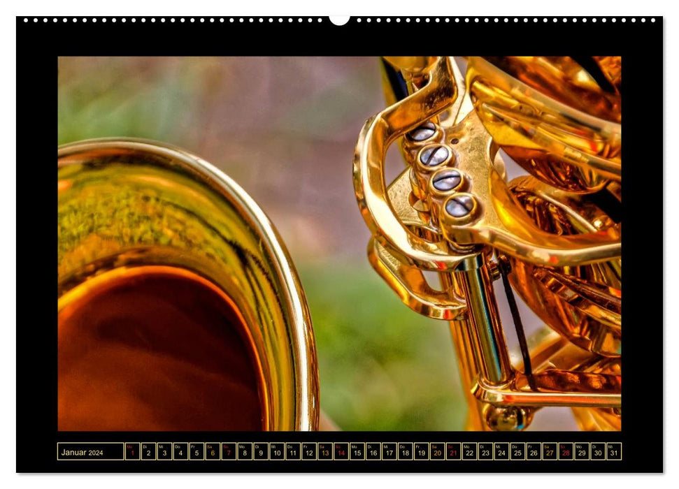 Saxophon - schön und sexy (CALVENDO Premium Wandkalender 2024)