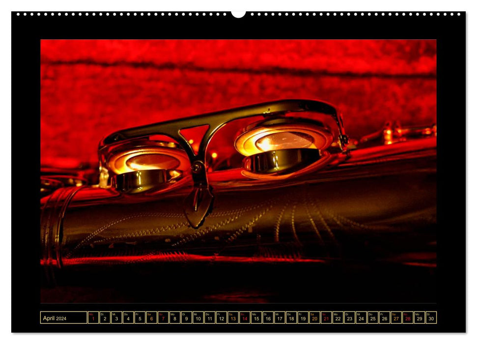 Saxophone - beautiful and sexy (CALVENDO Premium Wall Calendar 2024) 