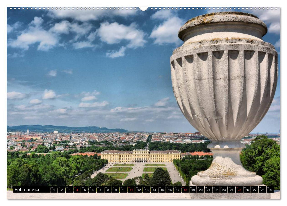 Wien - Haupstadt mit Charme (CALVENDO Wandkalender 2024)