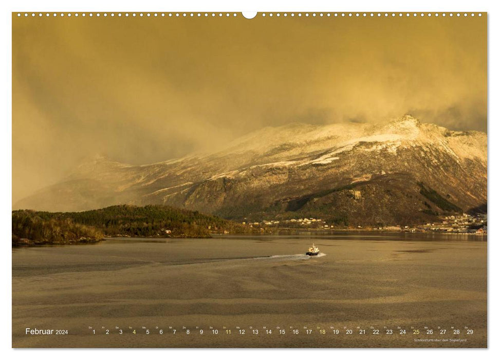 Hurtigruten im Winter - Hunting the light (CALVENDO Premium Wandkalender 2024)