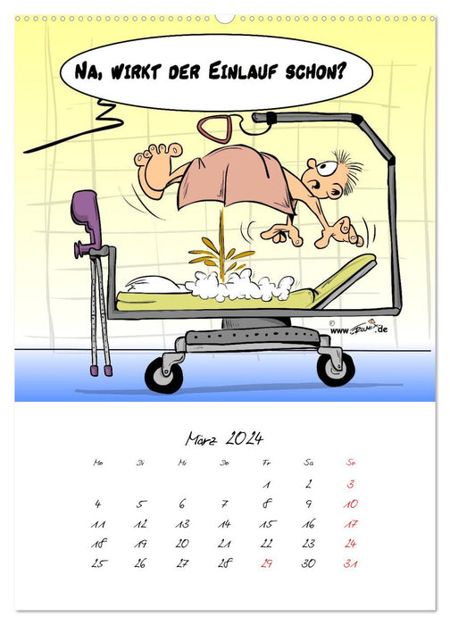 Trumix Cartoons - Gesundheit (CALVENDO Premium Wandkalender 2024)