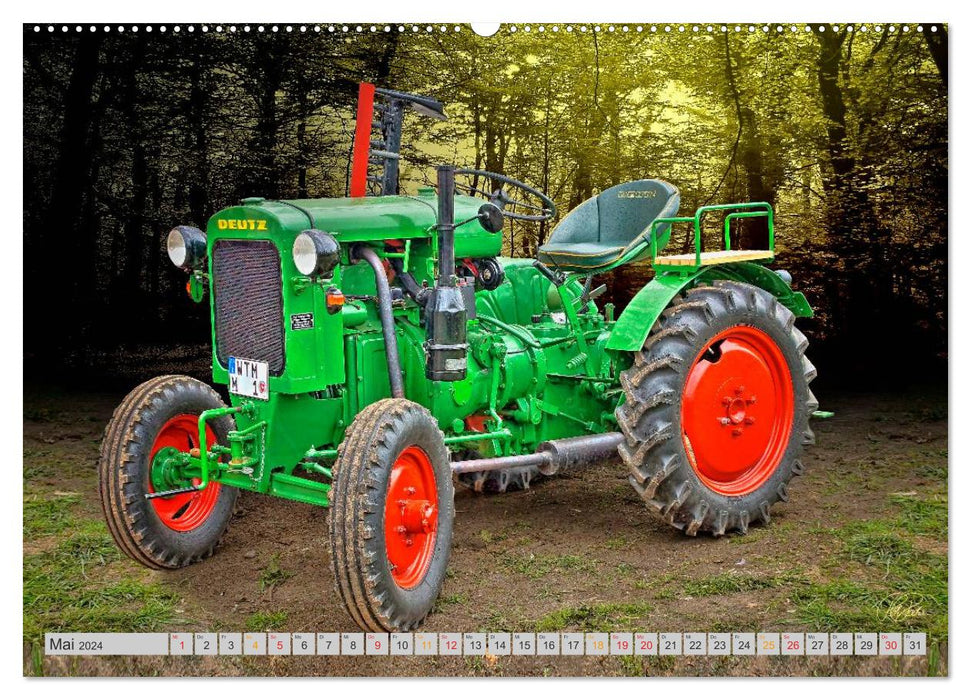 Geliebte Oldtimer Traktoren (CALVENDO Wandkalender 2024)