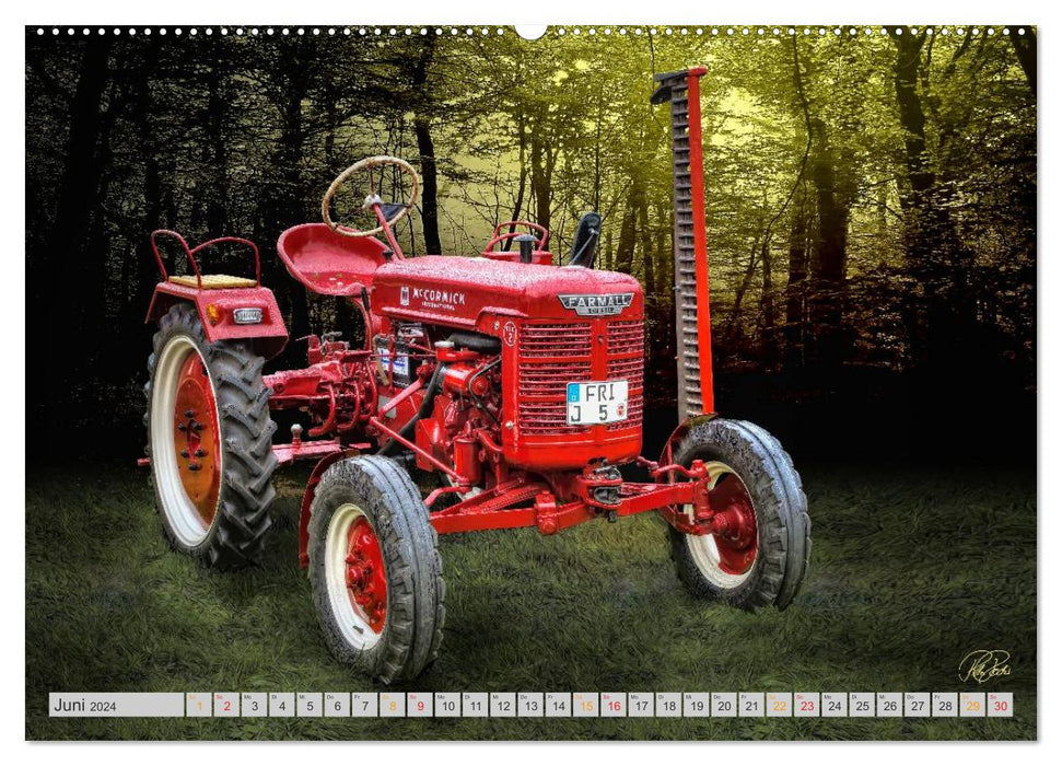 Geliebte Oldtimer Traktoren (CALVENDO Wandkalender 2024)