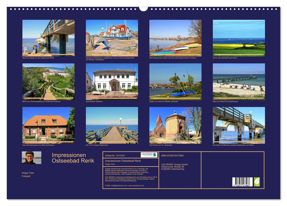 Impressionen Ostseebad Rerik (CALVENDO Wandkalender 2024)