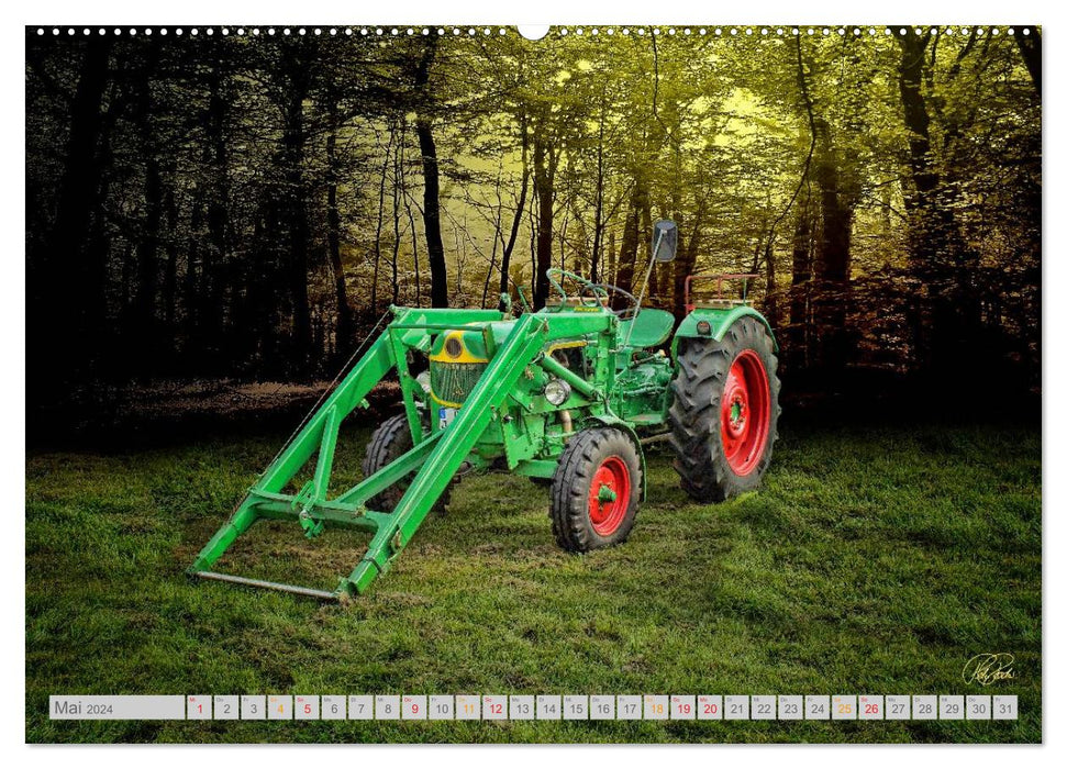 Vintage treasures. A tractor calendar (CALVENDO wall calendar 2024) 
