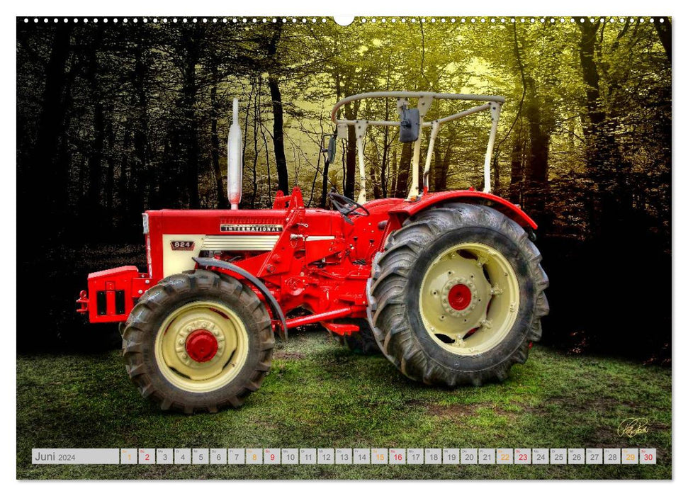 Vintage treasures. A tractor calendar (CALVENDO wall calendar 2024) 