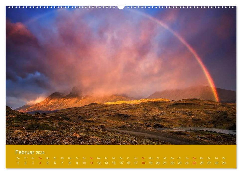 Patagonien-Land der Extreme (CALVENDO Wandkalender 2024)