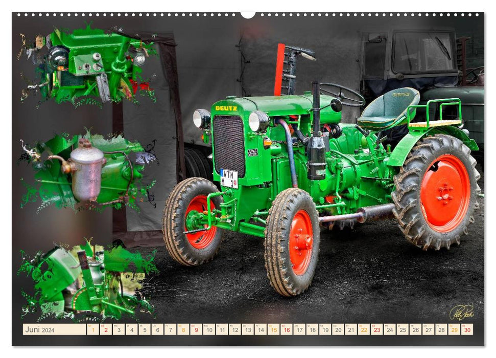 Oldtimer - Traktoren Parade (CALVENDO Wandkalender 2024)