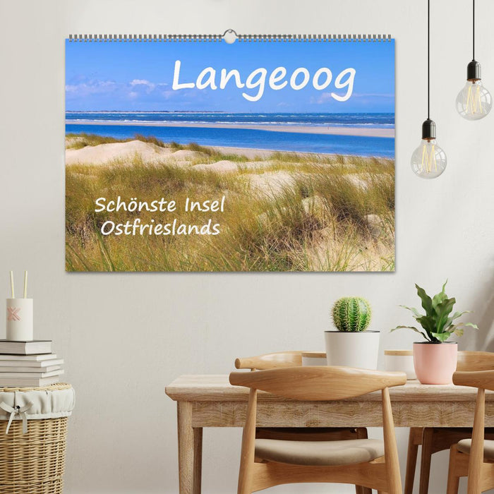 Langeoog - Most Beautiful Island in East Frisia (CALVENDO Wall Calendar 2024) 
