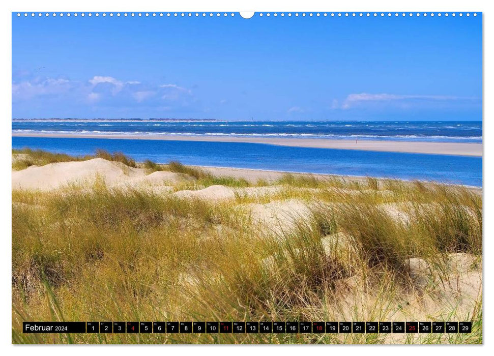 Langeoog - Most Beautiful Island in East Frisia (CALVENDO Wall Calendar 2024) 